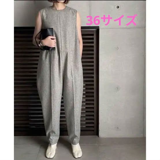 LOHEN フランネル　オールインワン　グレー 36 中古・古着通販】LOHEN (ローヘン) オールインワン グレー サイズ:36