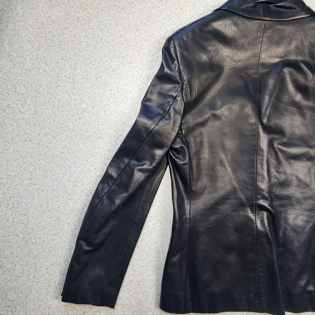 希少✨極美品 】 ラムレザー ジャケット メデューサ ボタン イタリア製