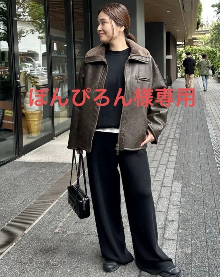 《WEB限定追加》フェイクレザーボアブルゾンJOURNAL STANDARD