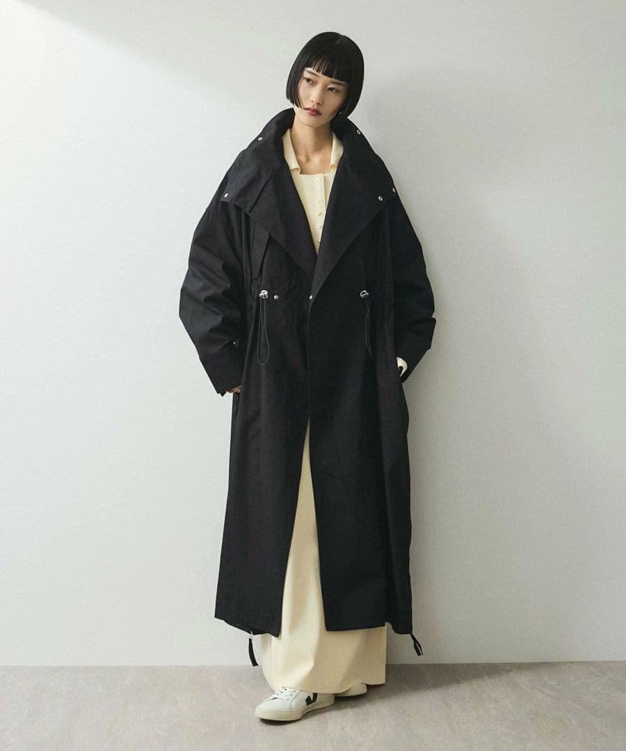 ADAMETROPE'FEMME スタンドカラーロングモッズコート ADAM ET ROPE'｜【WEB限定】・【サステナブル】スタンドカラーロング