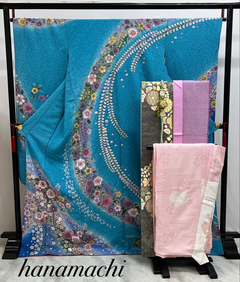 振り袖　フルセット　別誂長襦袢付　成人式　 金彩加工　刺繍入り　辻ヶ花 622 studiodaigo_no1162