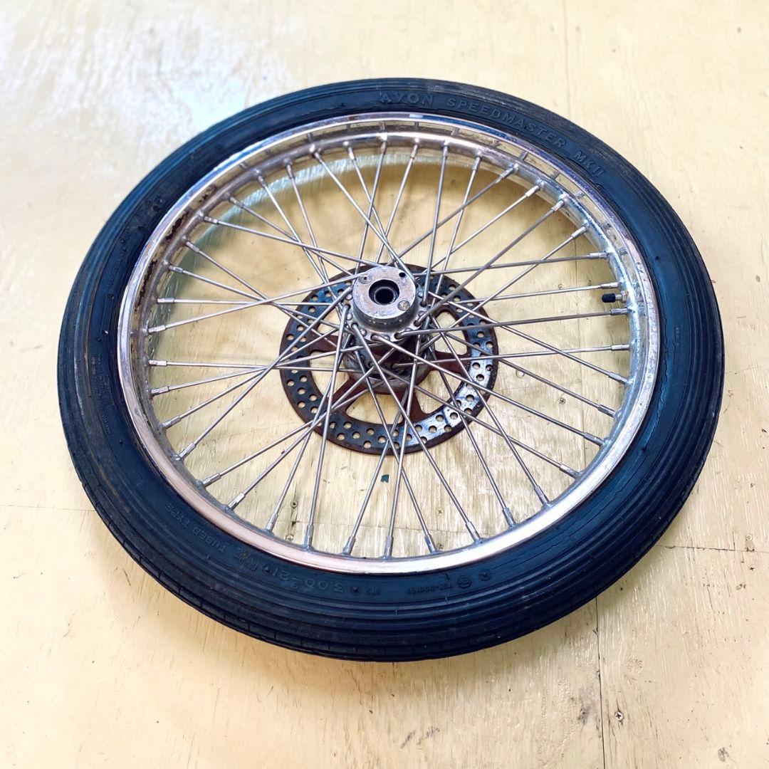 送料込み ビンテージ ハーレー ショベル フロントホイール 21インチ