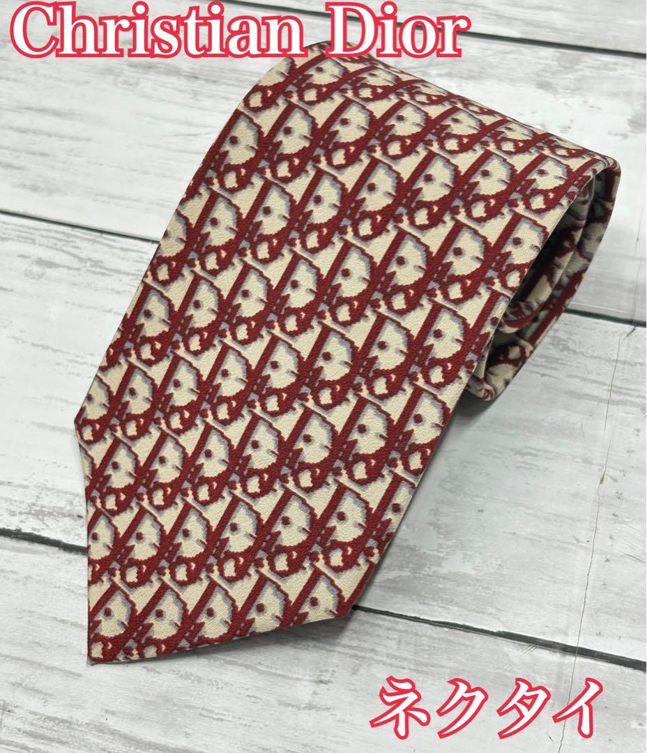 Christian Dior ディオール　ネクタイ　トロッター柄　赤　絹100% 楽天市場】クリスチャン ディオール ネクタイ シルク100％ マルチ