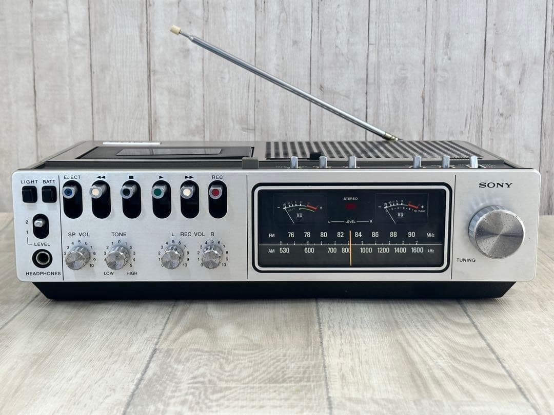 動作品・希少】SONYソニー ラジカセCF-2700 名機ラジオ専用ベルト付