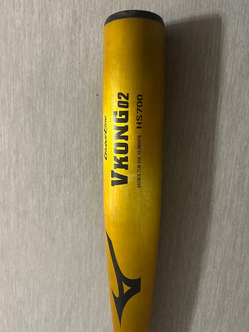 【美品】Mizuno Vコング　中学生硬式用バット MIZUNO（ミズノ） あすつく 中学硬式金属バット ミドルバランス V