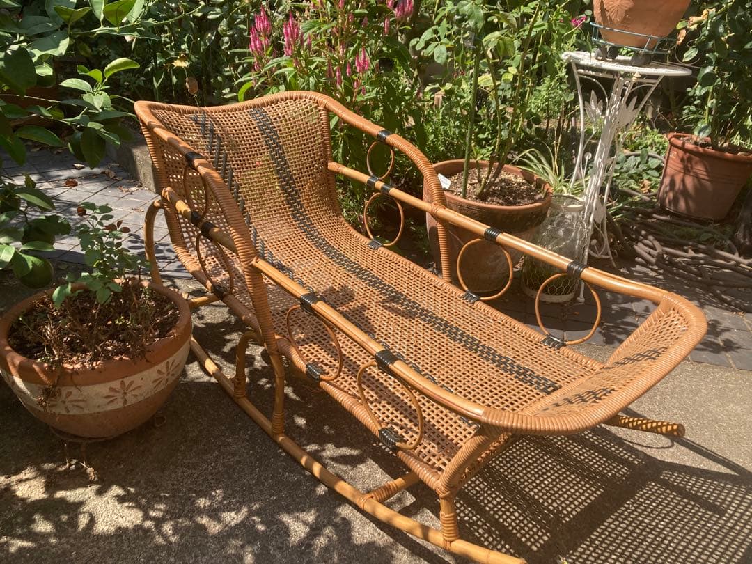 美品　激レア　ビンテージ　ラタンのゆりかご　ベビーベッド　アンティーク　ラタン ゆりかご・子ども用家具｜籐ゆりかご・ラタンベビーベッド etc.｜籐