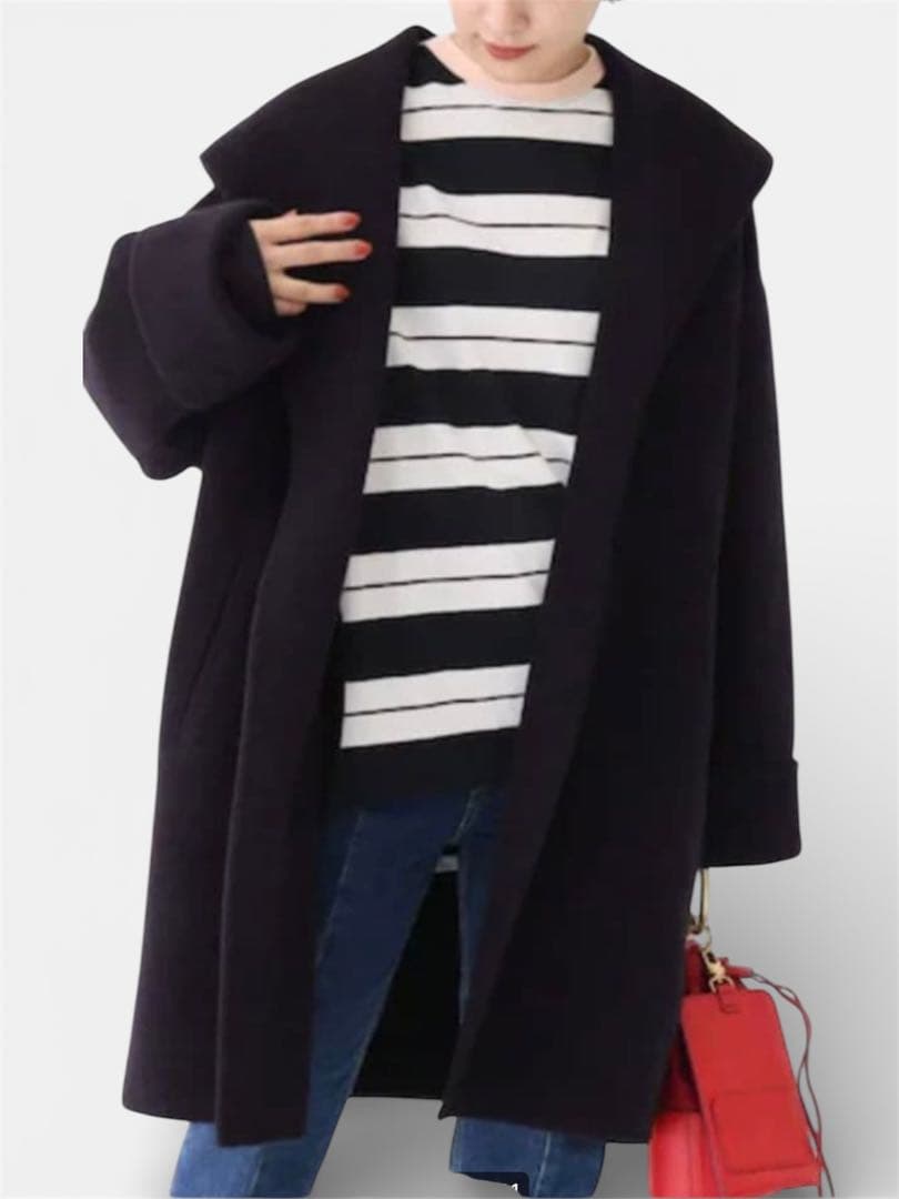 ✨Spick&Span ✨ダブルモッサ リバー フーディーコート カシミヤ混