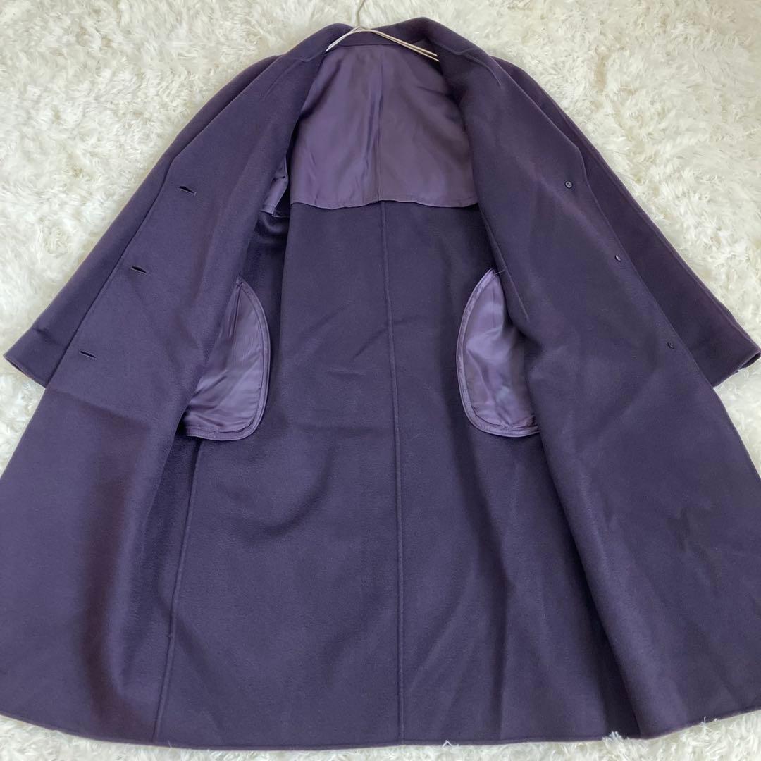 美品 PEONY ロロピアーナ生地 カシミヤ100% ロングコート ハンドメイド