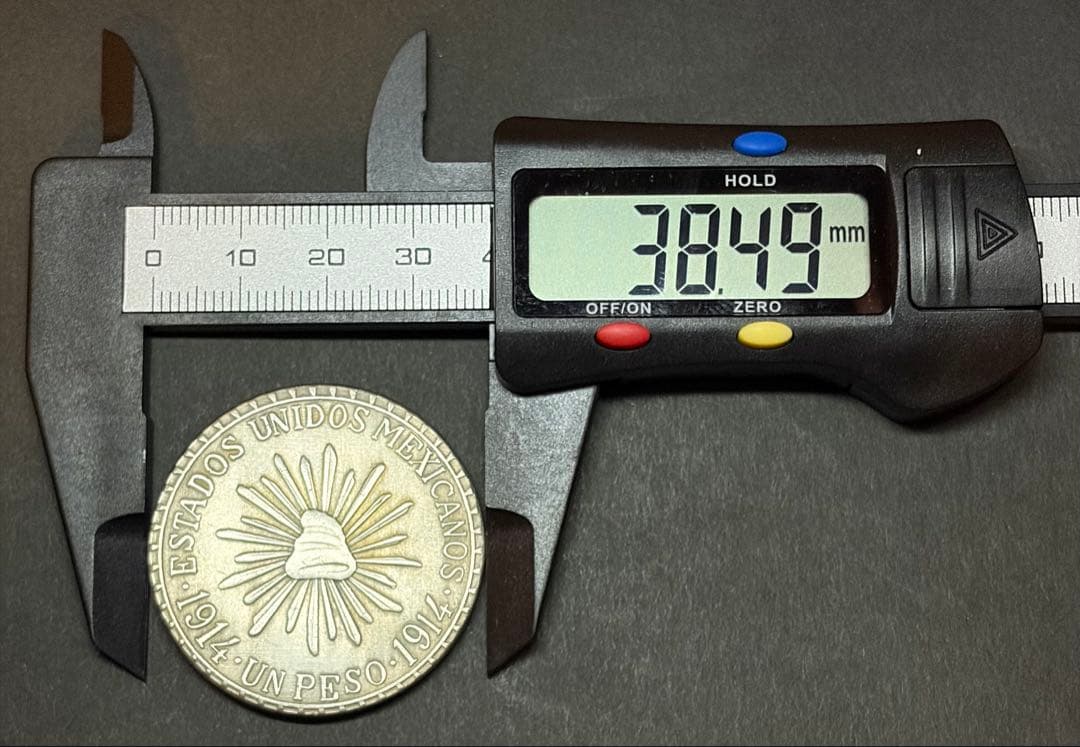1914年メキシコ革命 本物1ペソ銀貨 - メルカリ