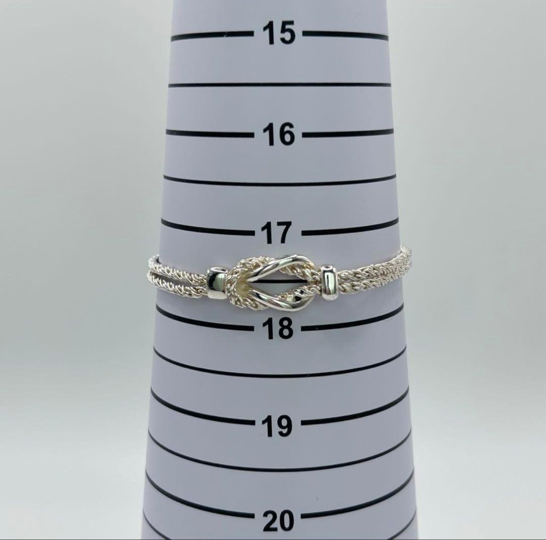 Tiffany＆Co. ティファニー ダブルロープ センターノット ブレスレット