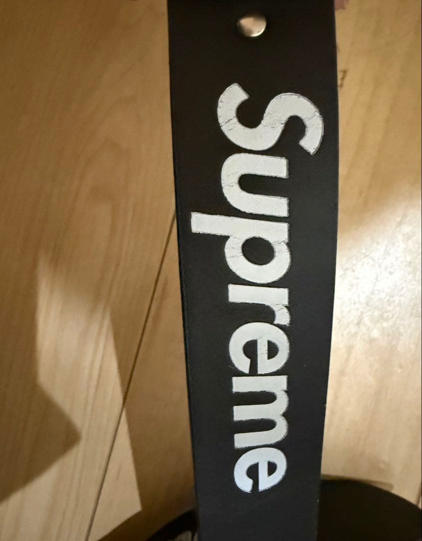 Supreme Repeat Leather Belt \"Black\" Mサイズ