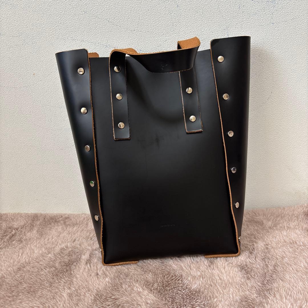 Hender Scheme M スタッズ付きブラックレザートートバッグ 楽天市場】[P5倍]Hender Scheme : assemble hand bag tall M / 全5色