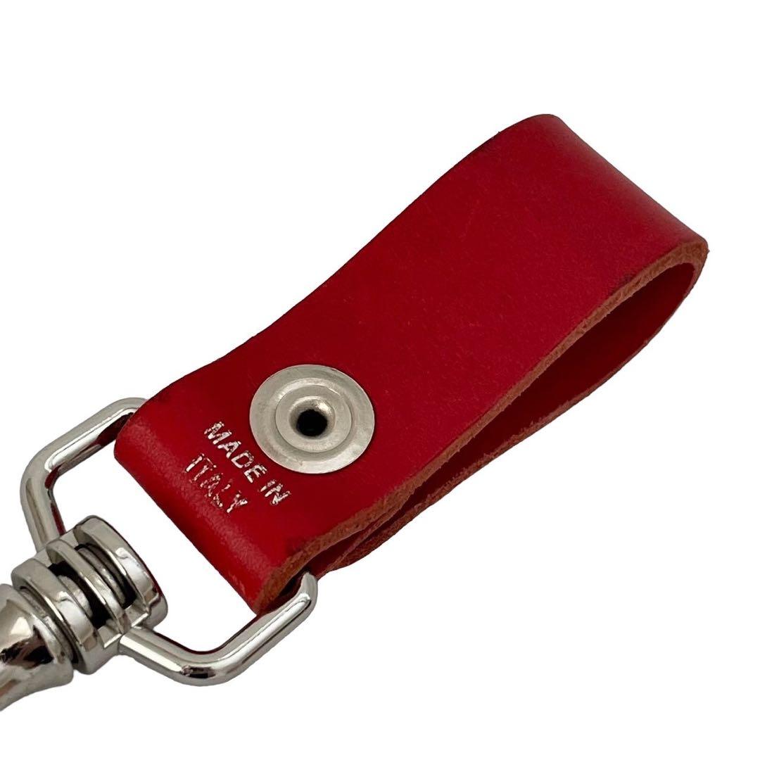 Supreme シュプリーム レザーキーリング 赤 Keychain レザー - メルカリ