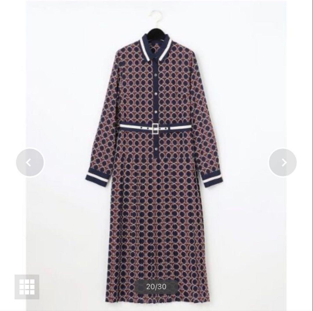 定価4.3万円ダイアグラム　キカシャツプリントワンピース36 ダイアグラム キカシャツプリントワンピース36 定価4.3万円 - メルカリ