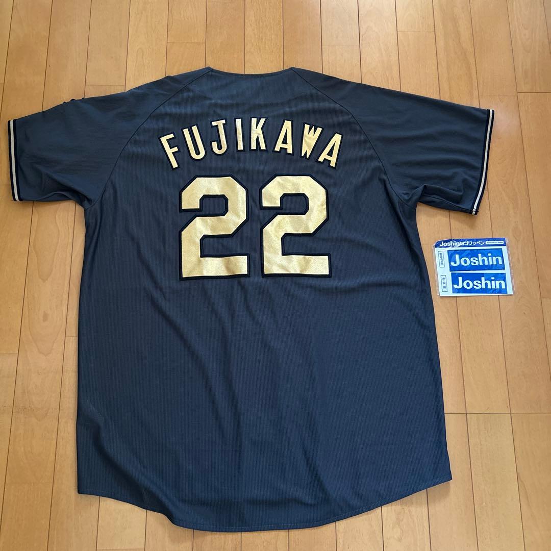 阪神タイガース藤川球児90周年限定モデルブラックダイナマイトレプリカユニフォーム 阪神タイガース☆藤川球児☆ブラックダイナマイト☆ユニフォーム☆O