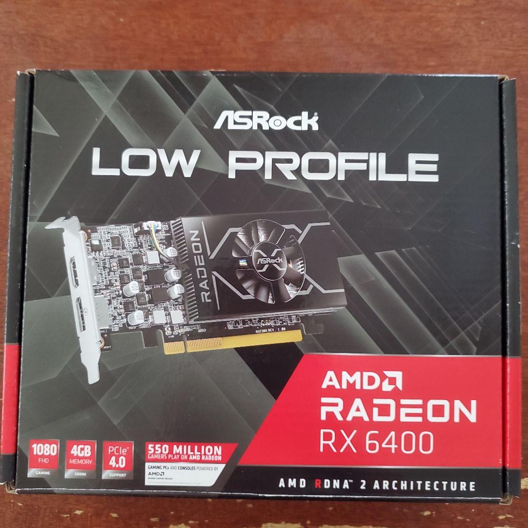 t*y様 ASRock AMD Radeon RX6400 LP ASRock AMD Radeon RX 6400 Low Profile 4GB Graphics Card GDDR6