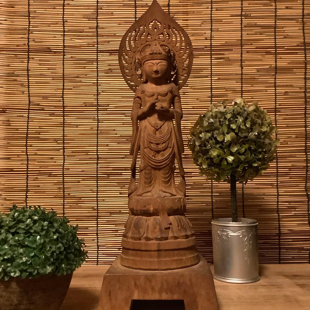 JJF様keep・室町〜江戸期「宝珠観世音菩薩像」飛鳥止利派・奈良・古様式 JJF様keep・室町〜江戸期「宝珠観世音菩薩像」飛鳥止利派・奈良・古