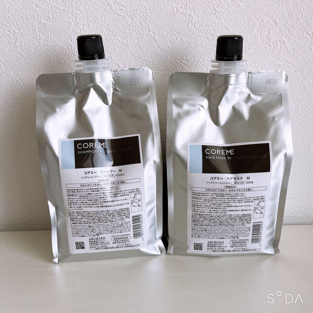 コアミーシャンプー&ヘアマスクM 1000ml&1000g コアミーエラプシークシャンプー&ヘアマスクMS 1000ml&1000g - メルカリ