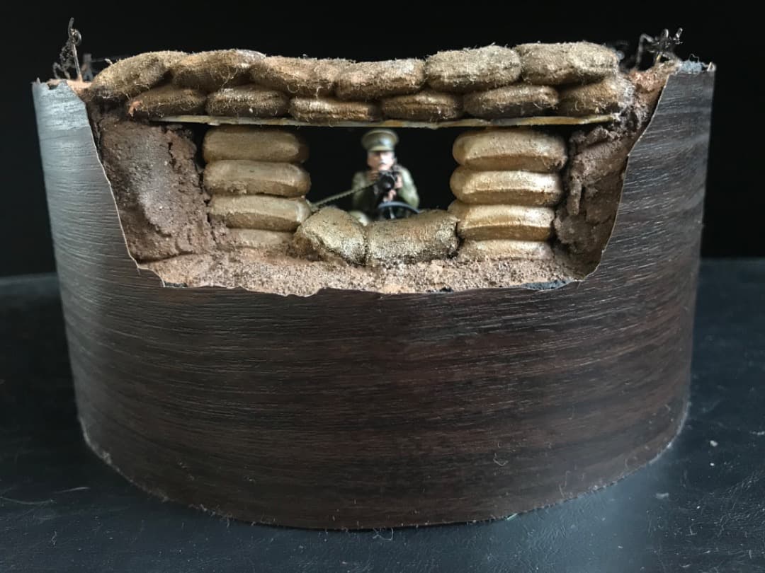 ジオラマ WW1 イギリス軍ICM 1/35 第一次世界大戦 塹壕シーン 完成品