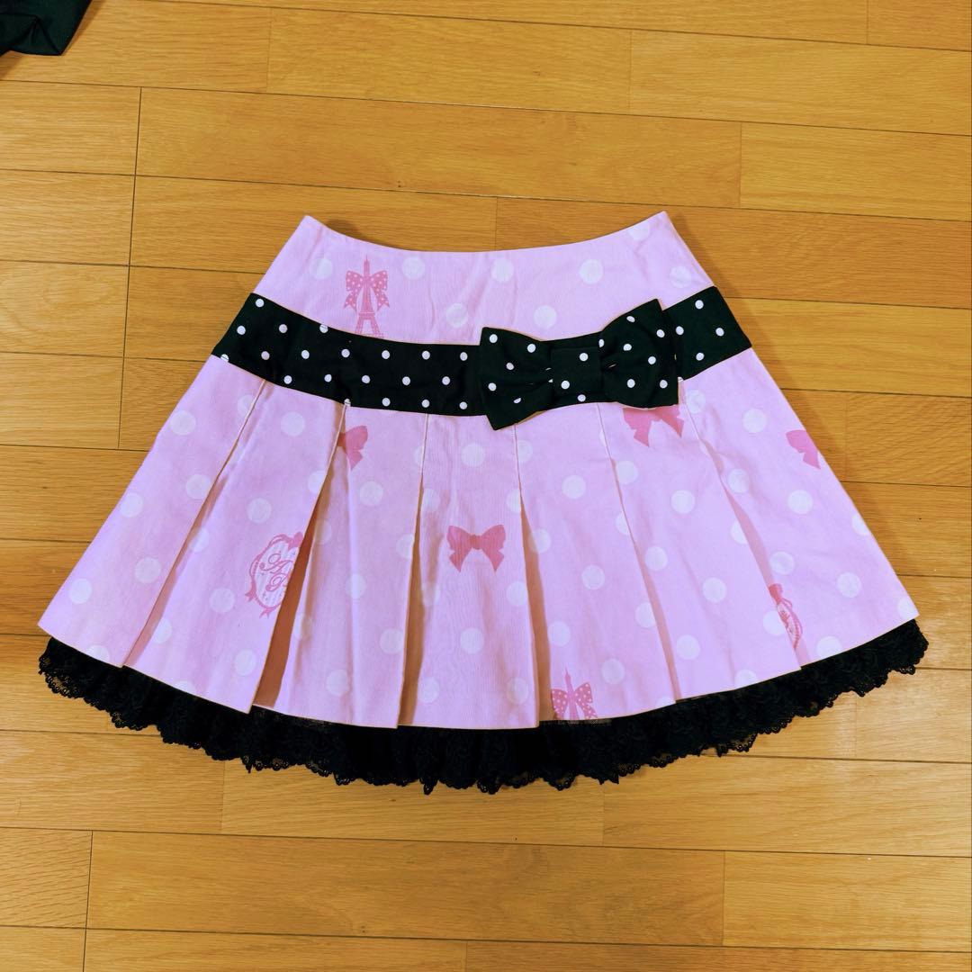 アンジェリックプリティ オリジナルプリント　ピンクドット柄スカート ANGELICPRETTY OnlineShop/ロリータファッション通販サイトAngelic