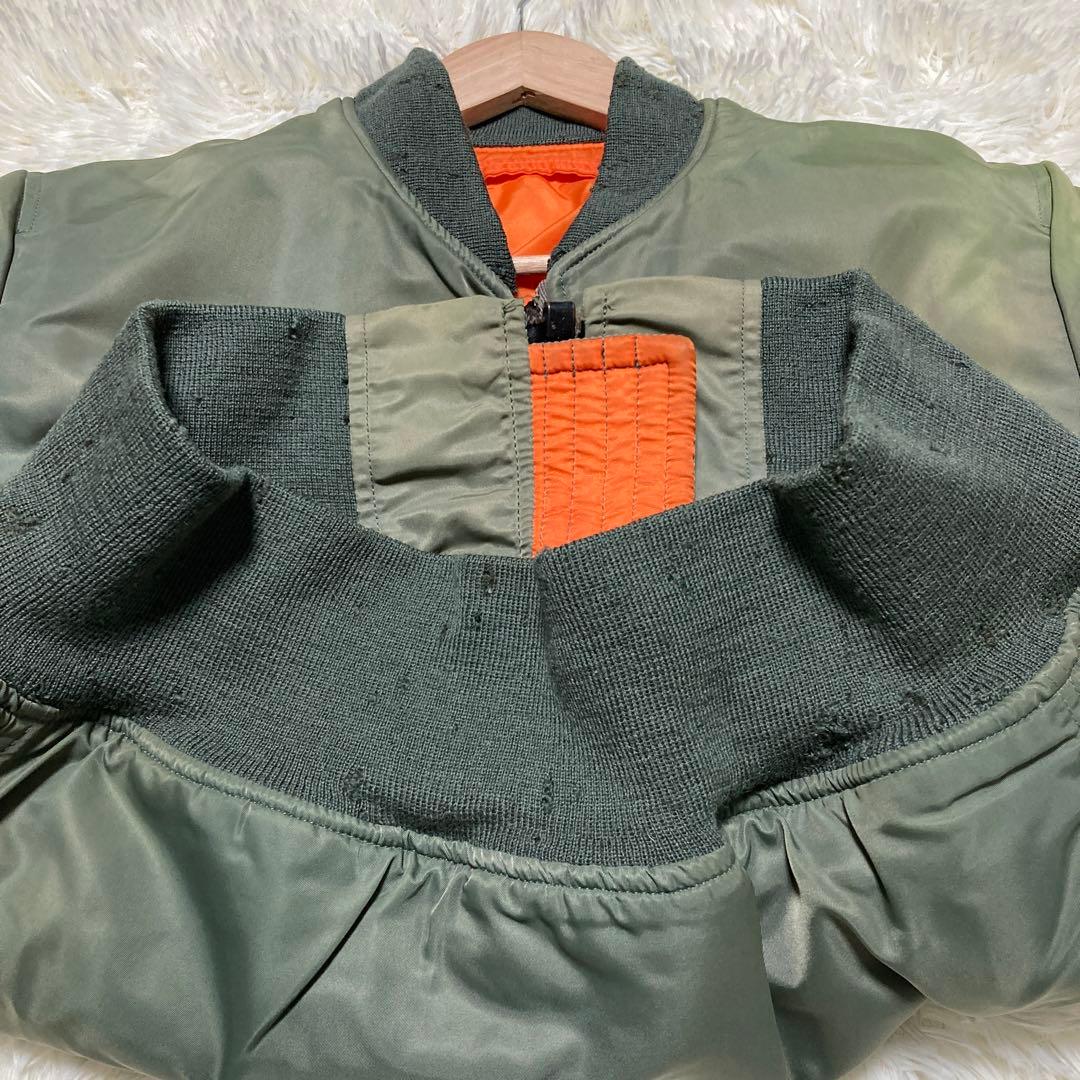 実名復刻 縦ステッチ リアルマックイーン MA-1 E型 M - メルカリ