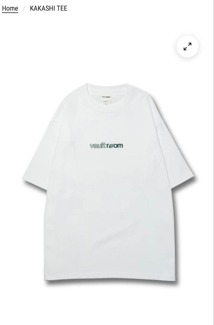 vaultroom × NARUTO -KAKASHI TEE-【SIZE:M】