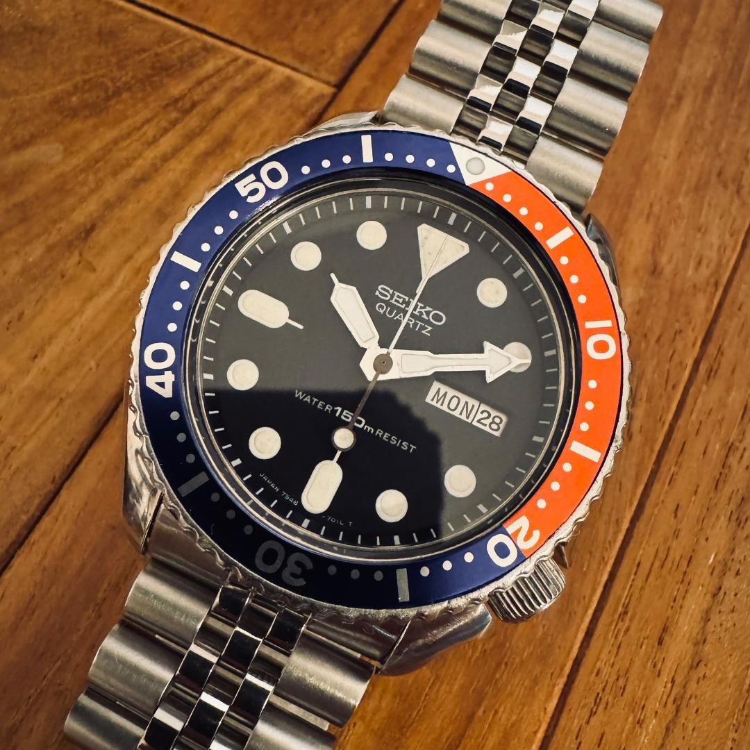 7548-700B SEIKO セイコー ダイバー 150m レトロ ペプシ美品 - メルカリ