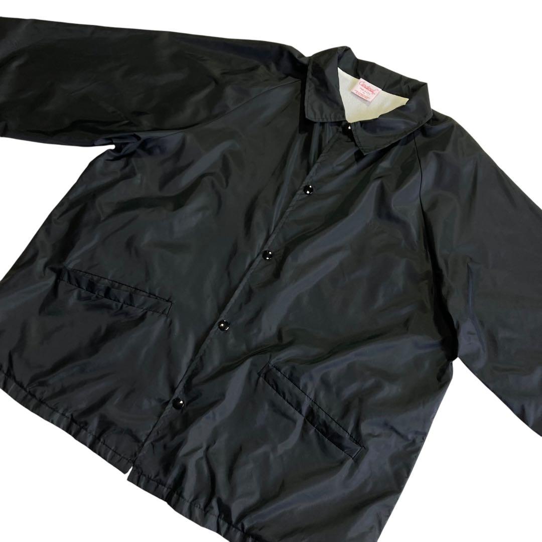 90s USA製 Cardinal ナイロン コーチジャケット XL 黒 無地 - メルカリ