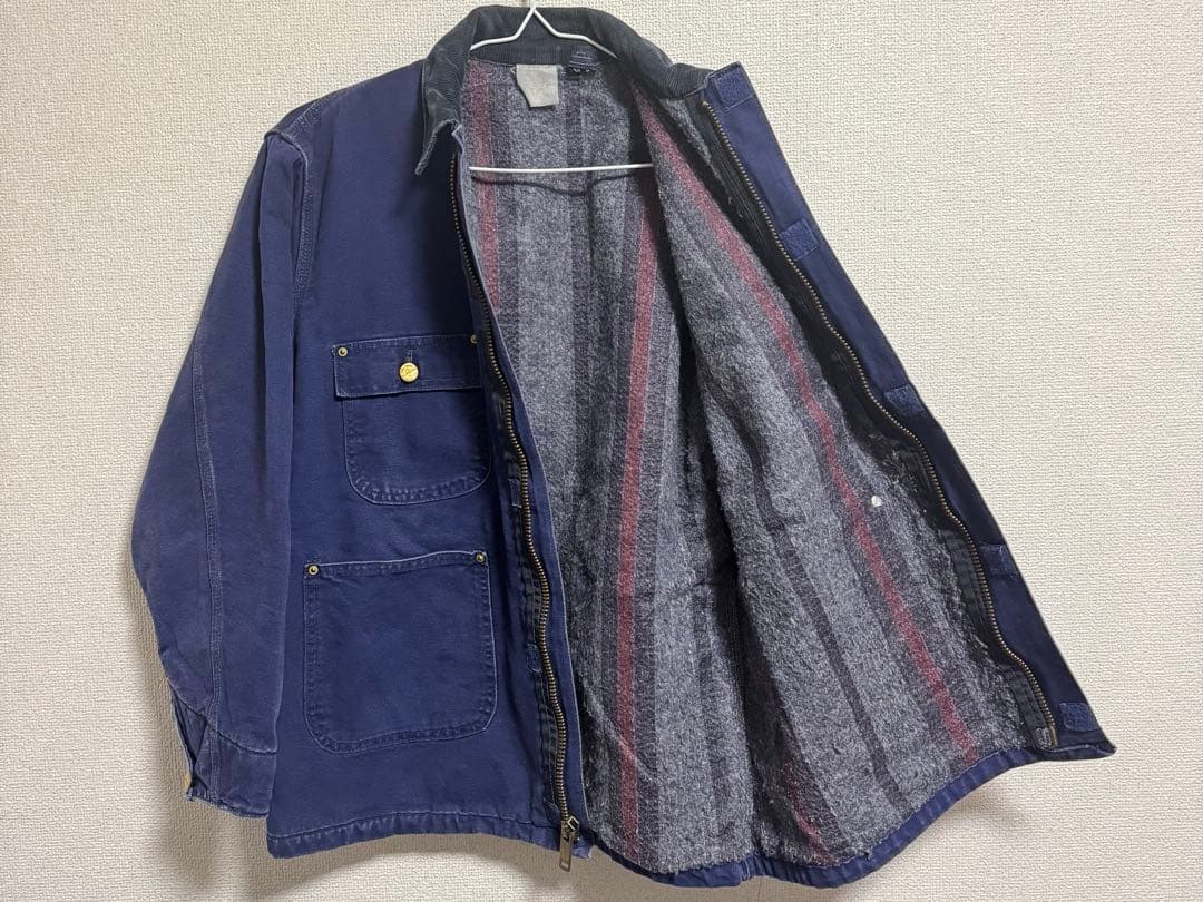 80s カーハート ジップ チョアコート ネイビーブルー 野村訓市 - メルカリ