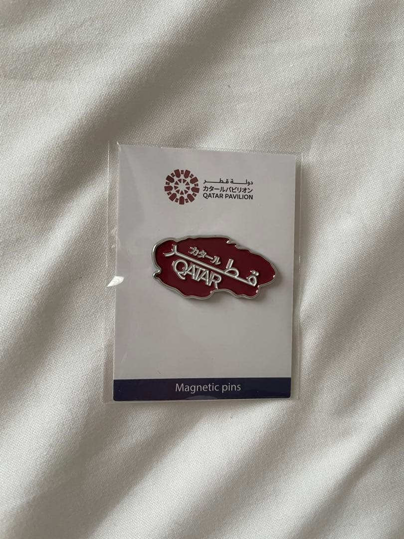 入館者限定 関西万博 2025 EXPO カタール パビリオン ピンバッジ