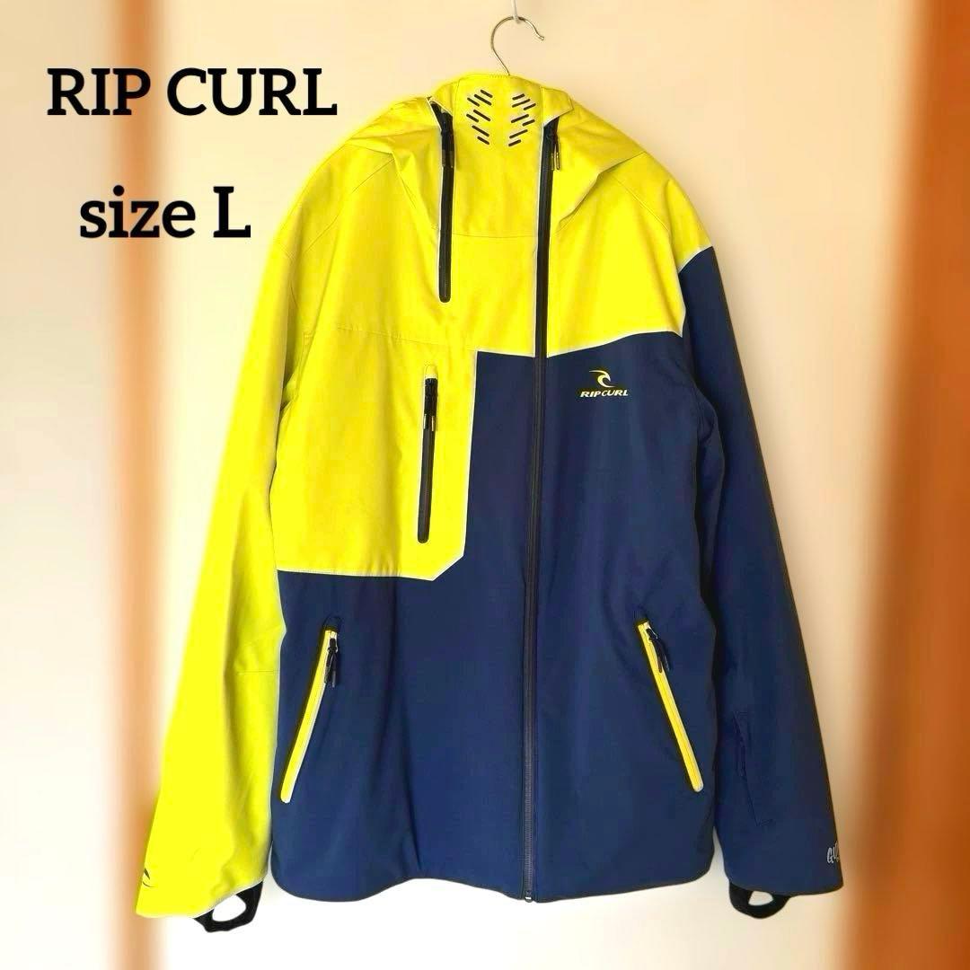 【RIP CURL】リップカール　スノーボード　ウェア　イエロー/ネイビー　L リップカール メンズ スノーボード ジャケット FREERIDER JACKET