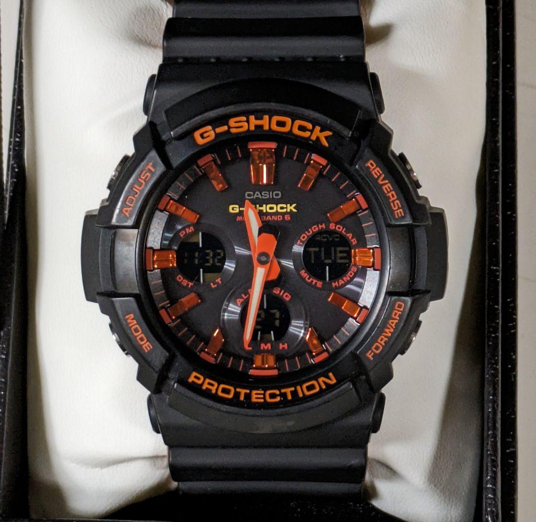 ソーラー電波】カシオ CASIO G-SHOCK GAW-100BR-1A - メルカリ