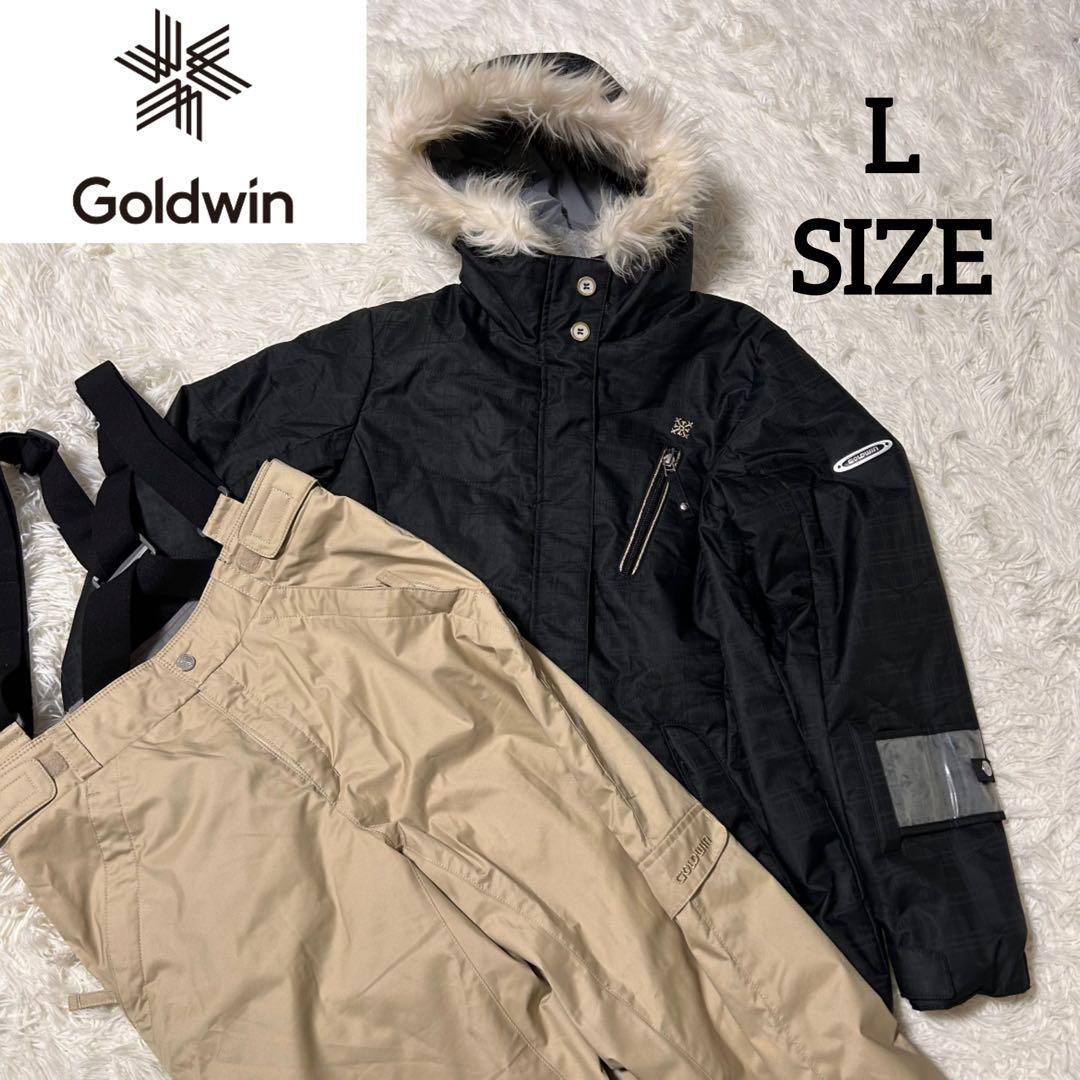 【美品】GOLDWIN ゴールドウィン スキーウェア 上下 黒 レディース L GOLDWIN（ゴールドウイン） スキーウェア レディース スキージャケット