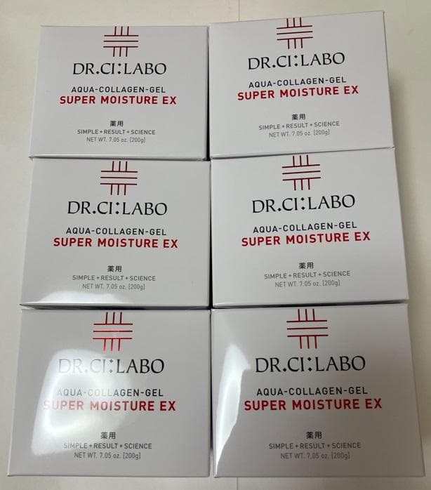 ⑥個【大容量】ドクターシーラボ スーパーモイスチャーEX 200g ドクターシーラボ 薬用アクアコラーゲンゲル スーパーモイスチャーEX