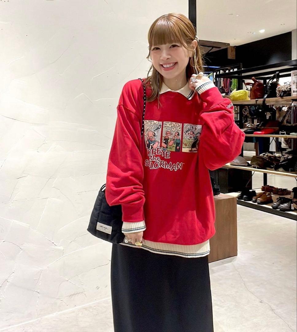 ニコアンド POPEYE PRINT SWEATユニセックス Lポパイスウェット - メルカリ