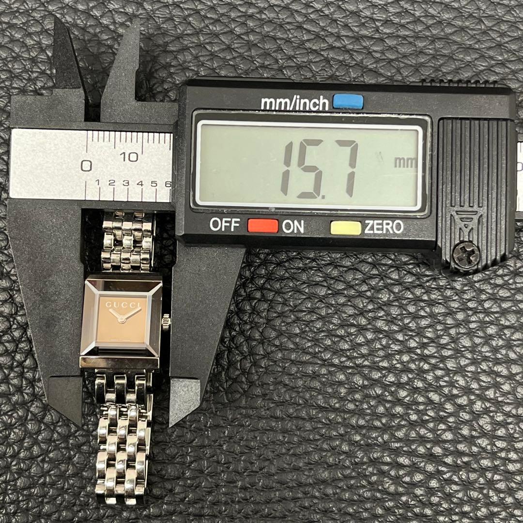 B122512) GUCCI Gフレーム 128.5 腕時計 箱付き クォーツ