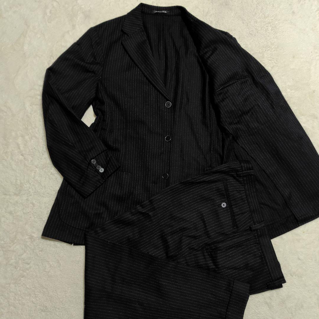 CANTARELLI カンタレリ スーツ セットアップ　52 黒 ストライプ trim_fce_item66f25a8fba42c.jpg
