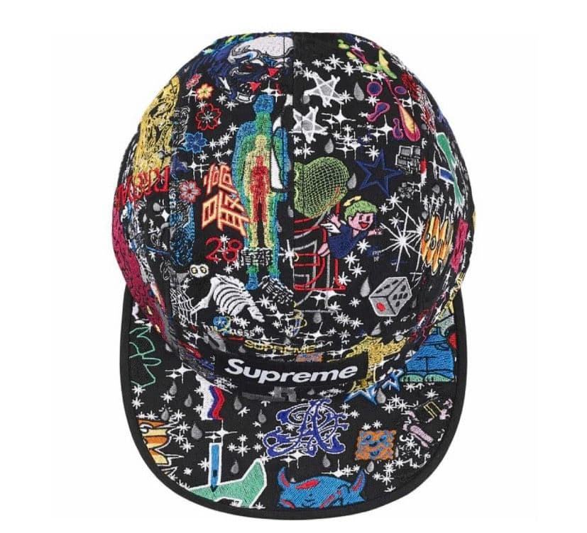 Supreme AOI Embroidered Camp Cap Black - メルカリ