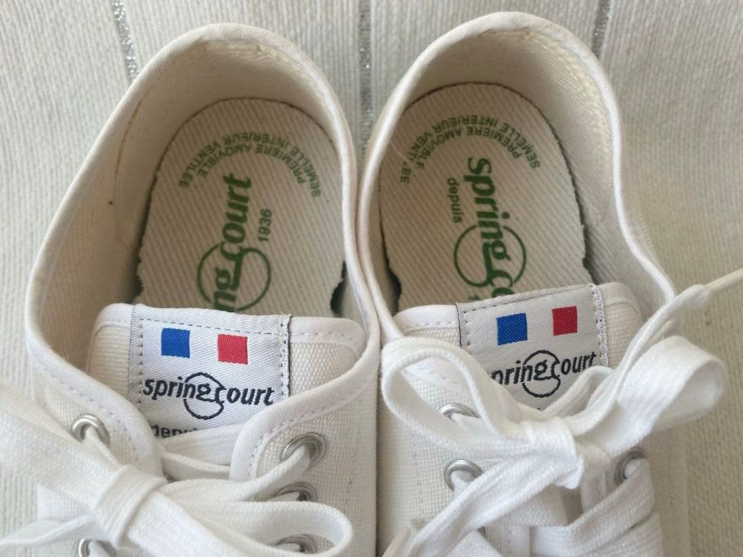 新品⭐︎Spring Court G2 キャンバススニーカー　白　24.5cm
