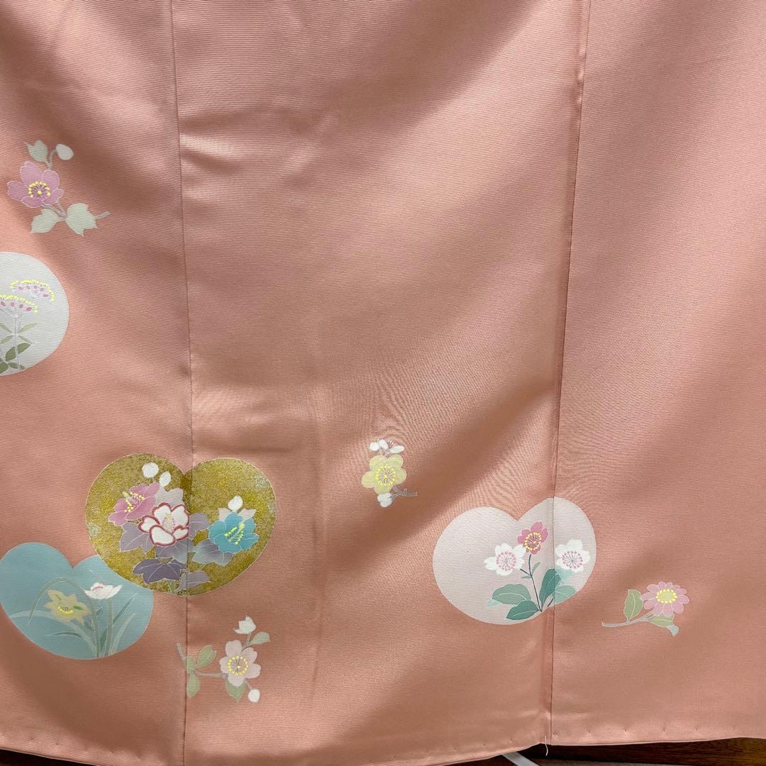 ポップでカワイイ 手描き友禅 訪問着 花柄 着物スキ倶楽部 837