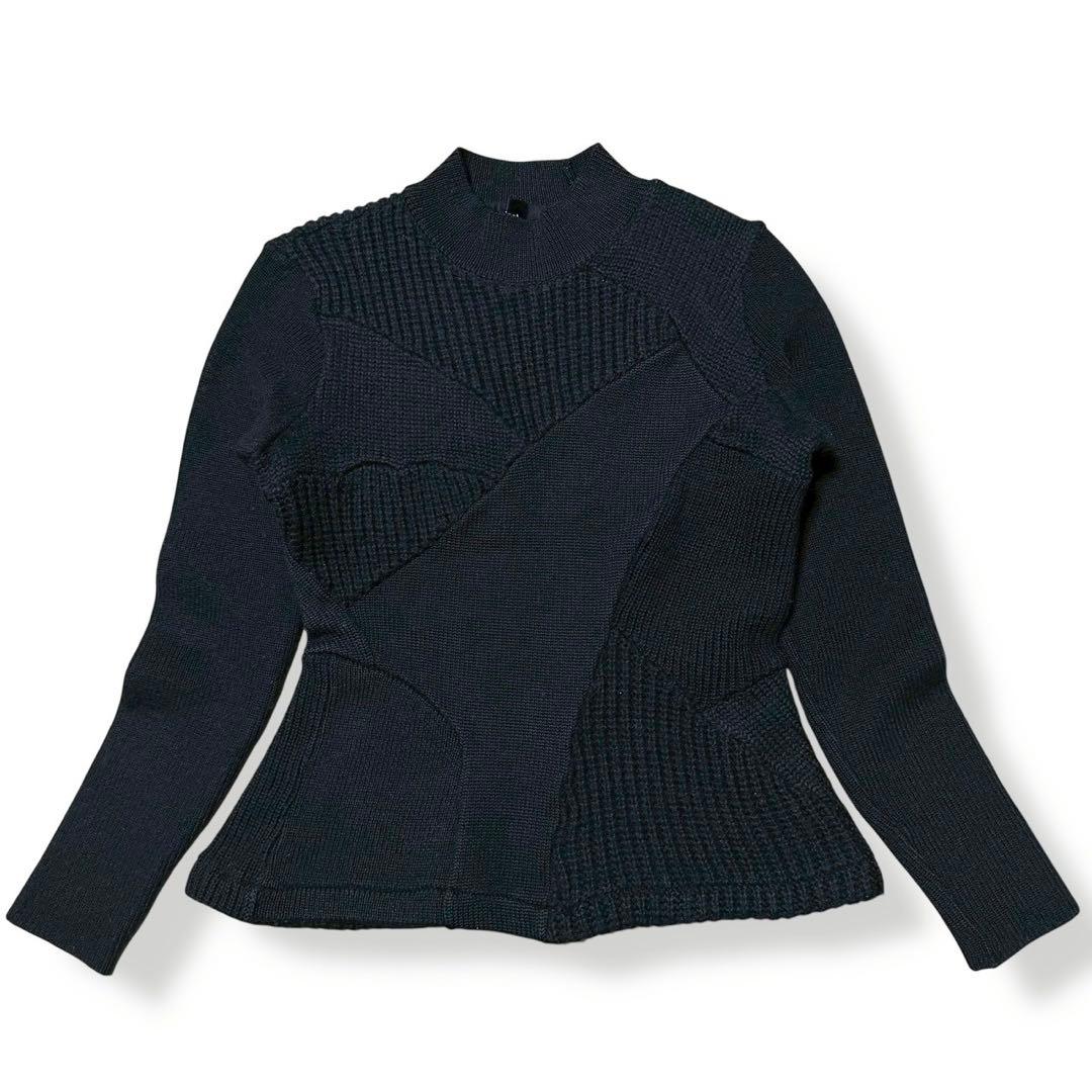 トリココムデギャルソン ニット 長袖 ウール 90's ブラック トリココムデギャルソンtricot COMME des GARCONS ウールハイネック