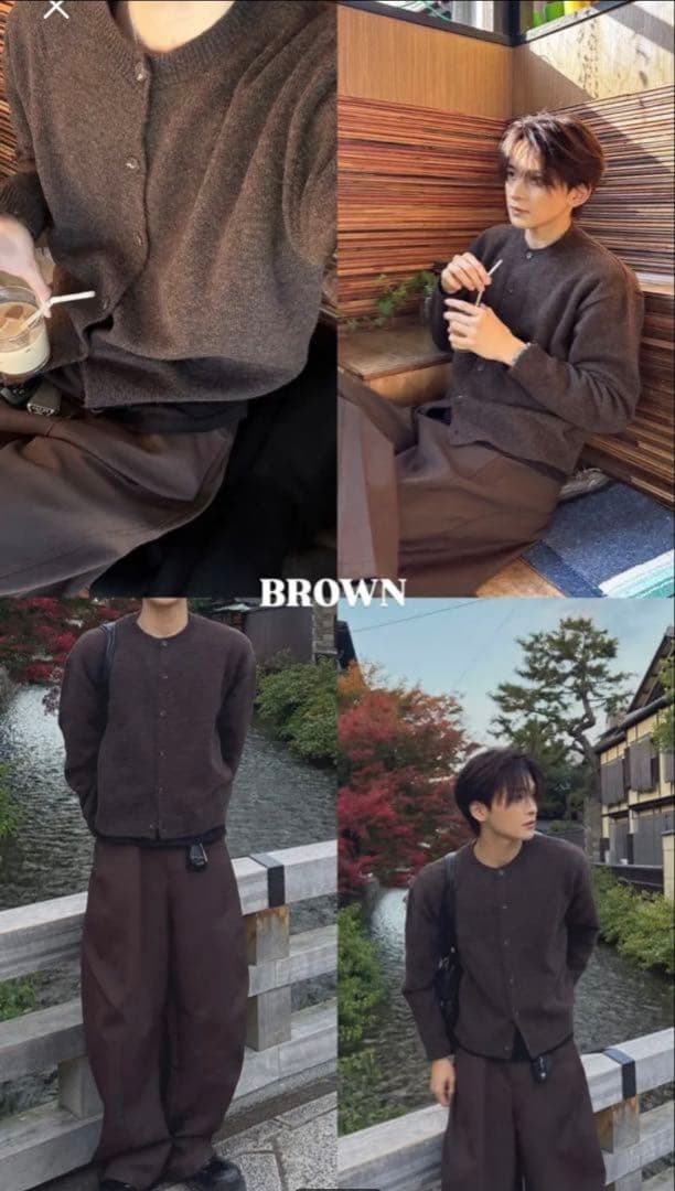 RADIANT Cropped round cardigan らんくん 嵐くん - メルカリ