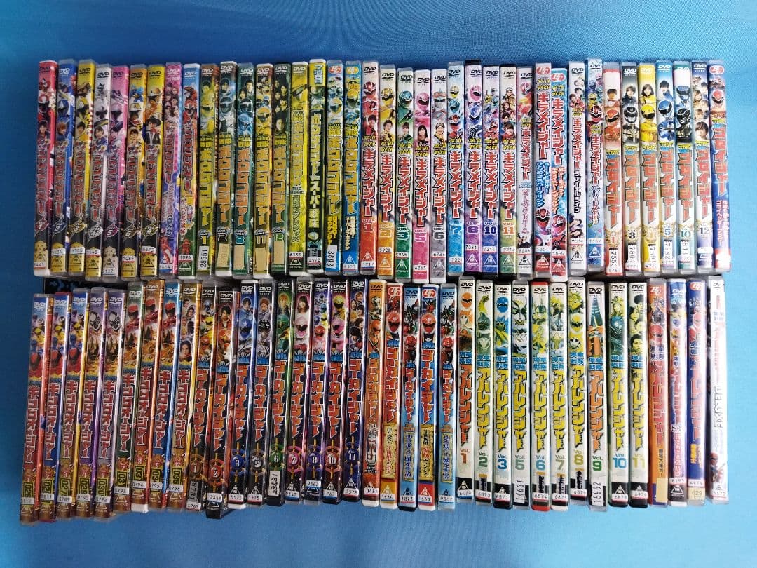戦隊もの　レンタルアップDVD　76点まとめ大量セット　ゴセイジャー 天装戦隊ゴセイジャー 全12巻+他2巻 計14巻セット/DVD 中古 レンタル