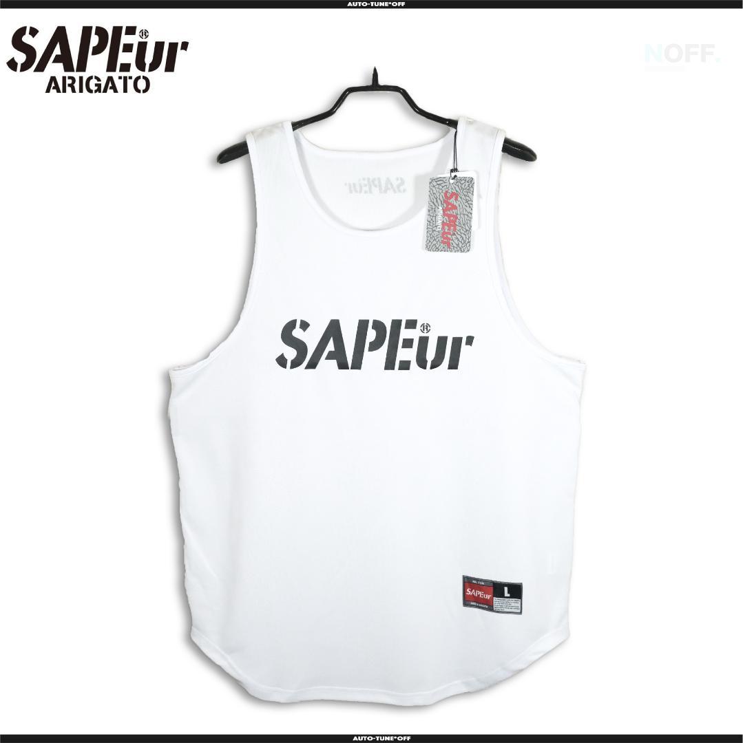 SAPEur サプール DRY BASIC TANK TOP WHITE L Men's Tank Top 3pk - Dealworthy™ White XXL: Cotton Blend, Slim Fit