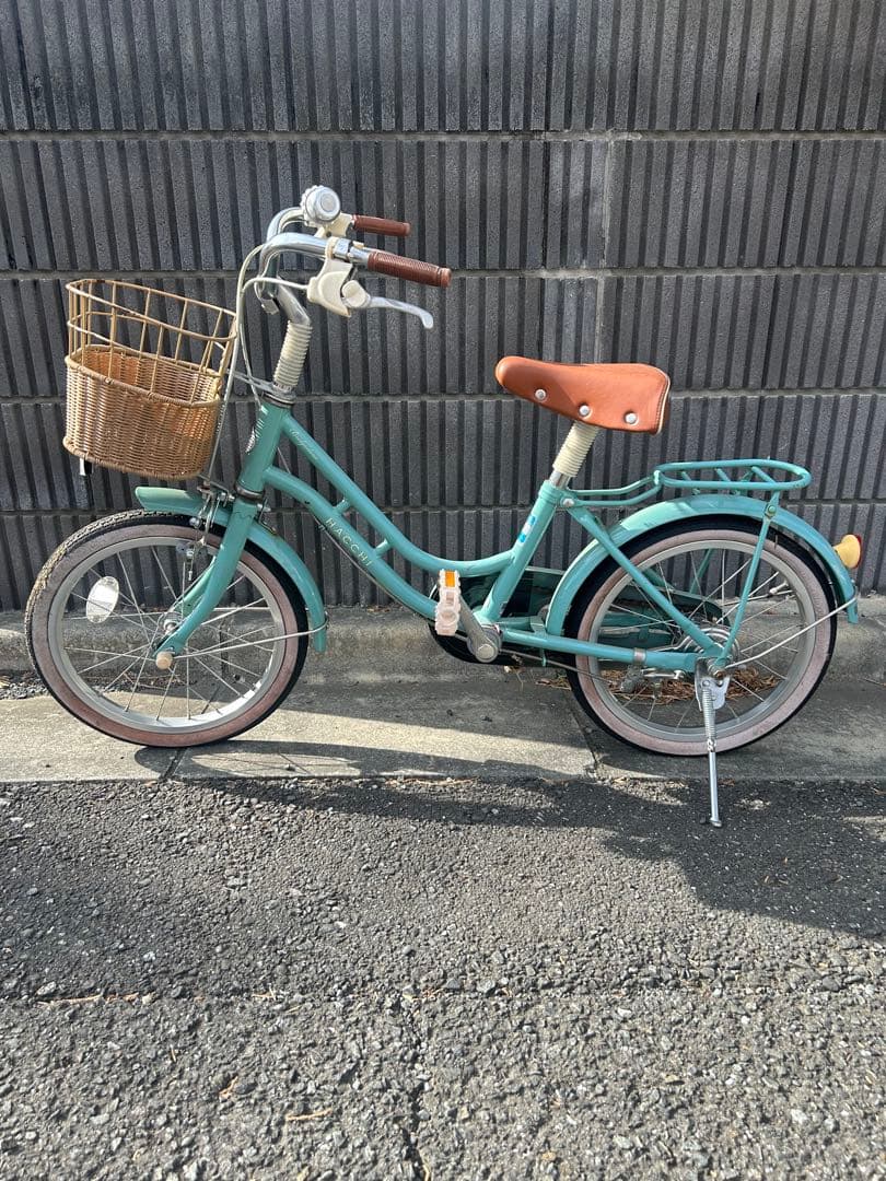 引取希望】ブリヂストン ハッチ ミントグリーン 子供用自転車 16インチ