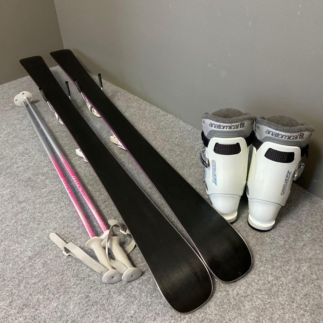 ★メンテナンス済　大人スキーセット　板143cm ブーツ24〜24.5cm