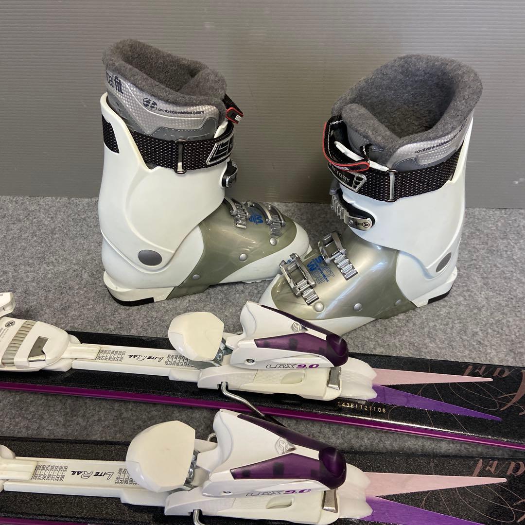 ★メンテナンス済　大人スキーセット　板143cm ブーツ24〜24.5cm