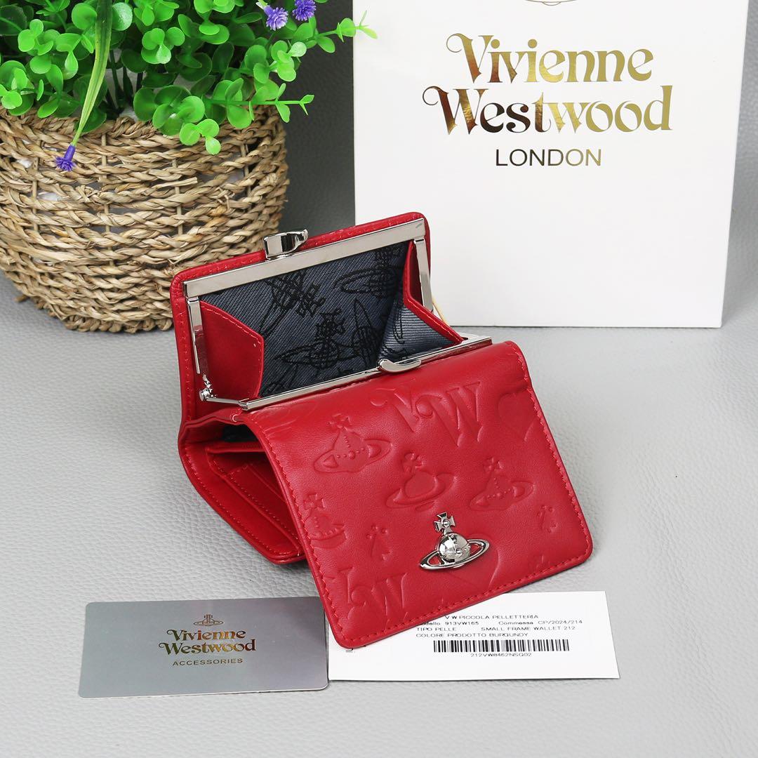 Vivienne Westwood ヴィヴィアン 三つ折り財布 レザー赤1d - メルカリ