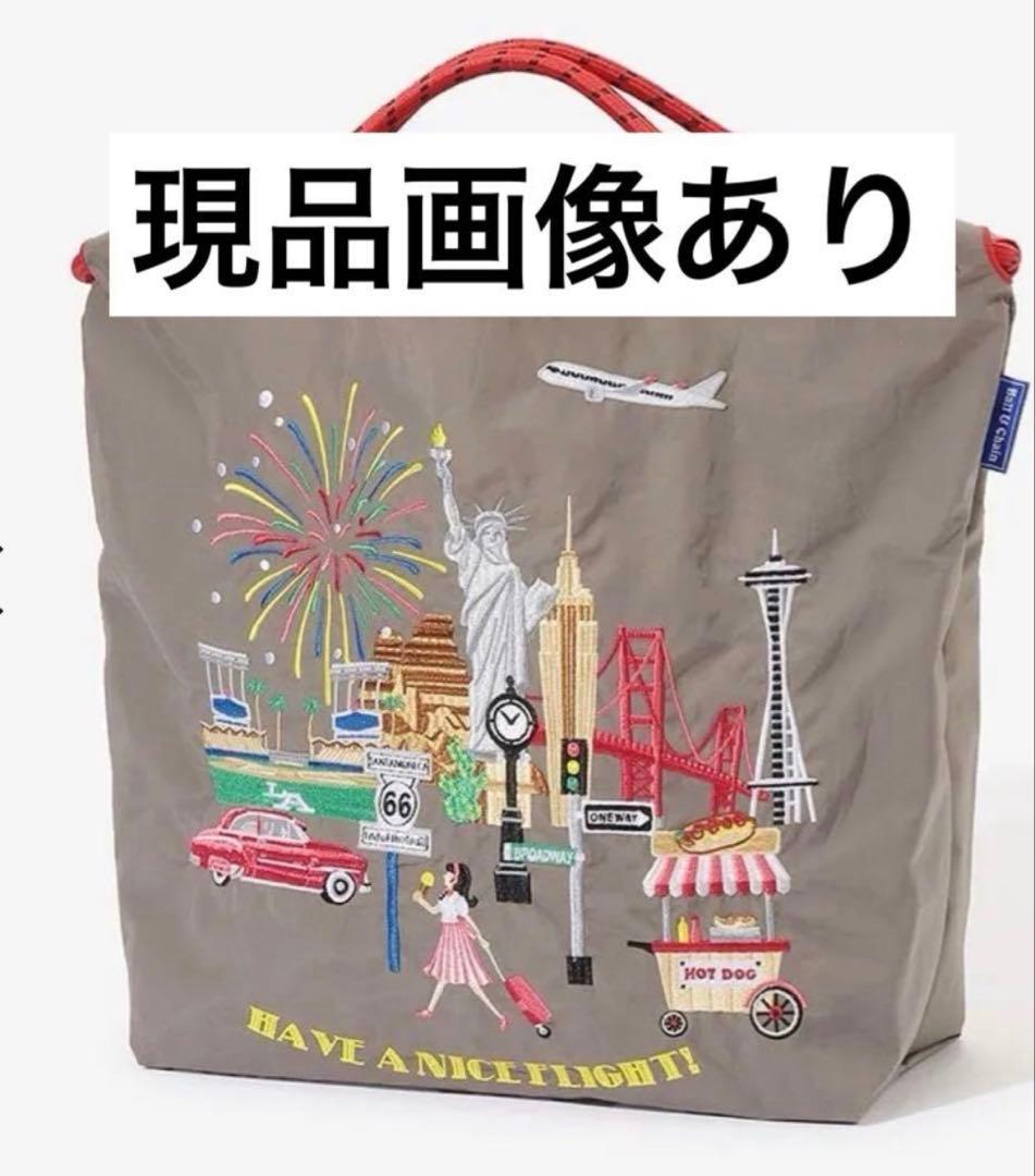 未開封 新品 ボールアンドチェーン JAL オリジナルバッグ グレー エコ