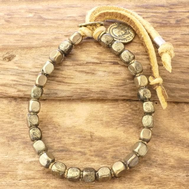 新品 B'z 稲葉浩志着用 amp japan ビーズ ブレスレット 茶 真鍮 amp japan(アンプジャパン)通販 GOTHIC TOKYO(ゴシックトウキョウ)公式